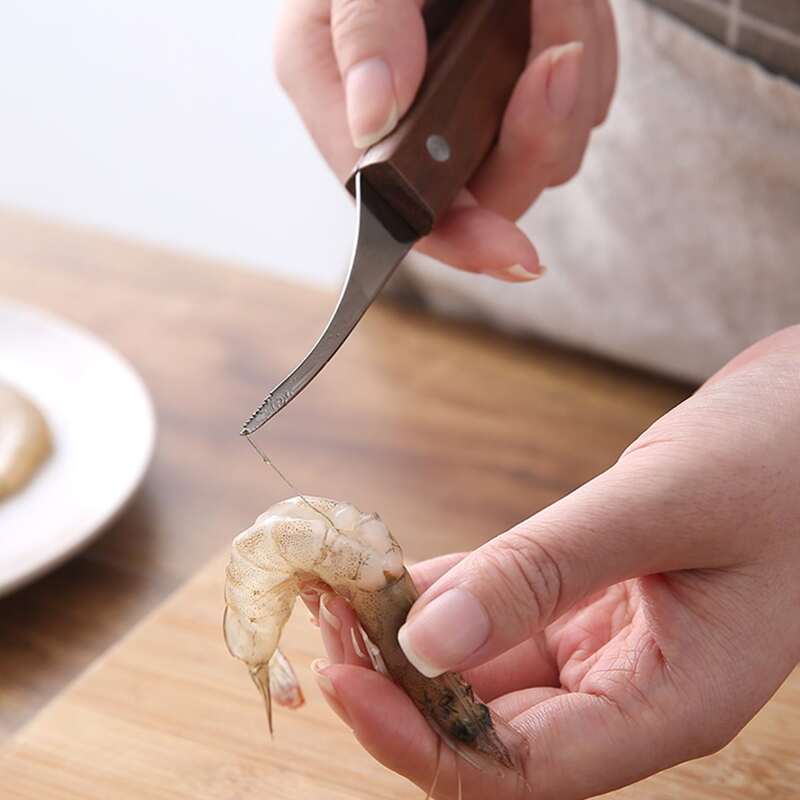 

1pc Multifunction Shrimp Line Removal Tool, Silver