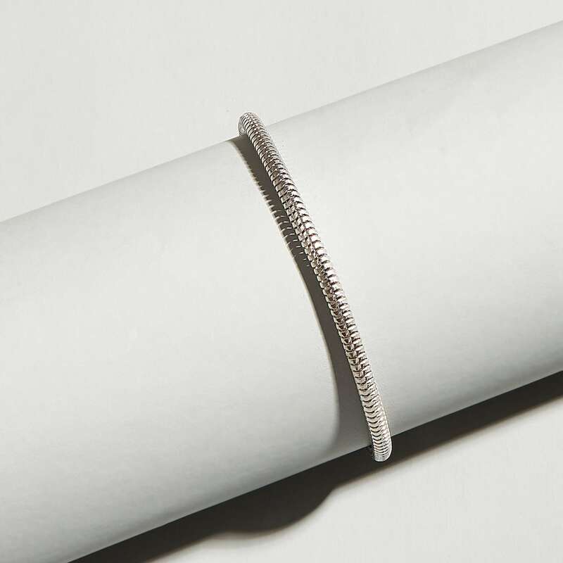 

Simple Link Bracelet, Silver
