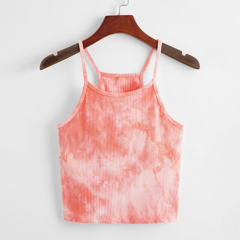 

Ribbed Tie Dye Cami, Pink
