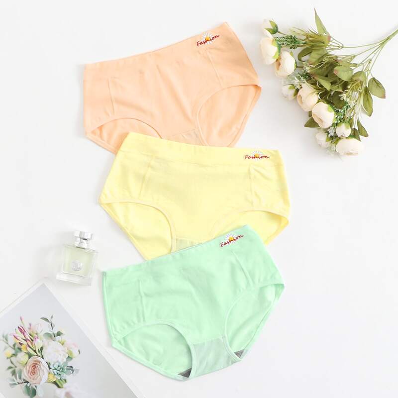 

3pack Solid Panty Set, Multicolor