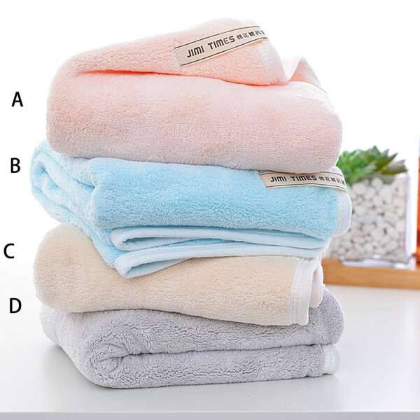 

1pc Solid Face Towel, Multicolor