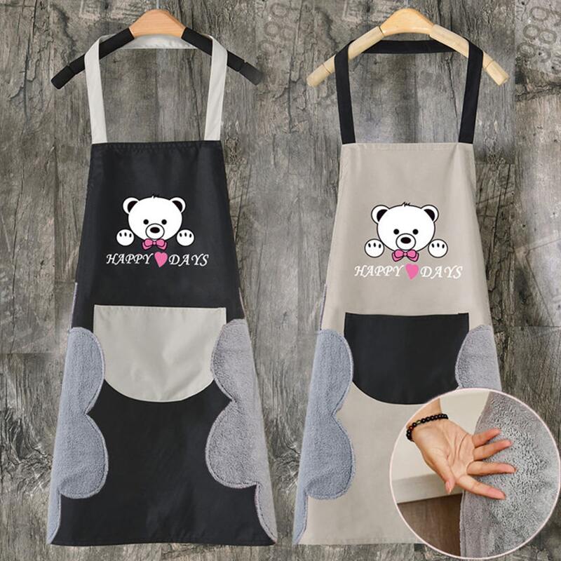 

1pc Cartoon Graphic Apron, Multicolor