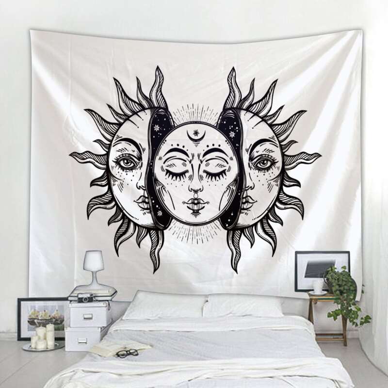 

Sun Print Tapestry, Black and white