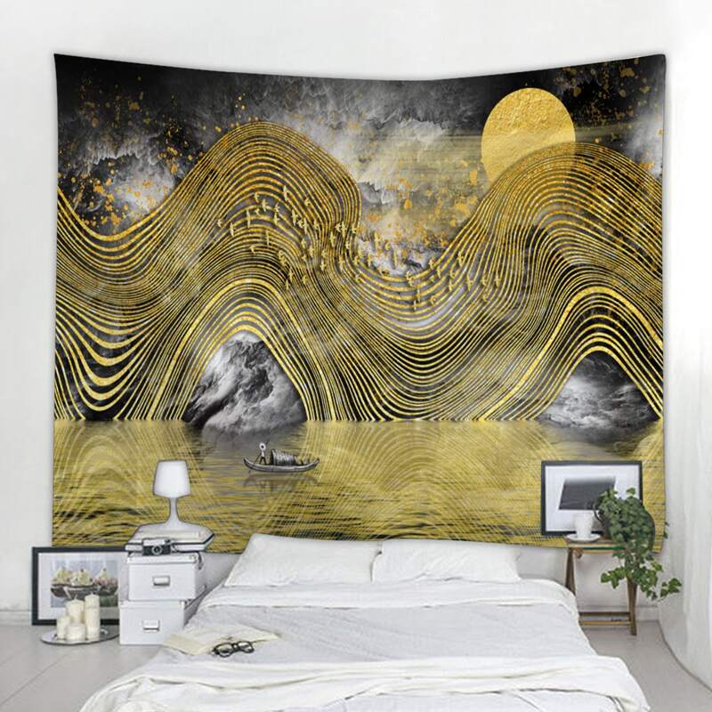 

River Print Tapestry, Multicolor