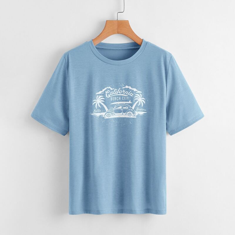 

Car Graphic Blue Tee