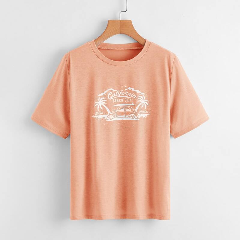 

Car Graphic Tee, Orange