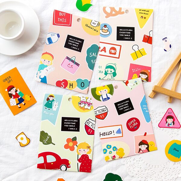 

20pcs Cartoon Graphic DIY Sticker, Multicolor