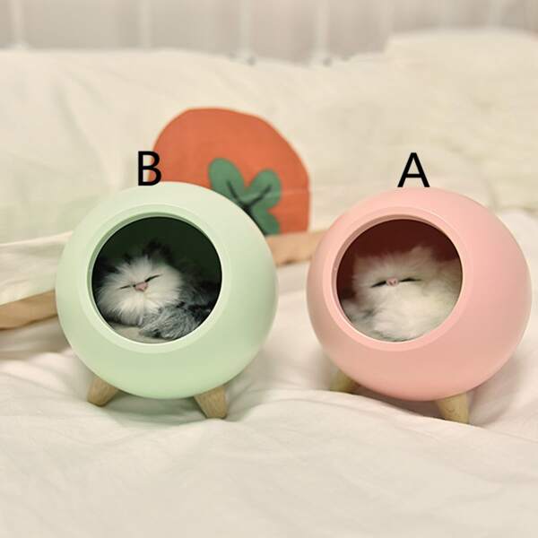 

1шт ночной свет с декором кота, Жёлтые