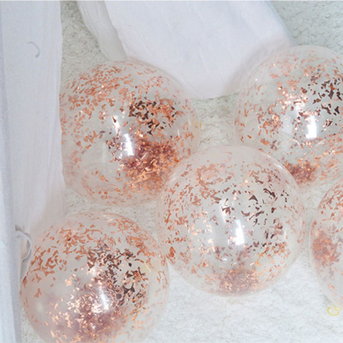 

10pcs Glitter Balloon Set, Multicolor