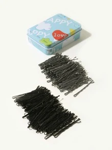 200 piezas clip de pelo de Niñas simple - Multicolor - Ver 1