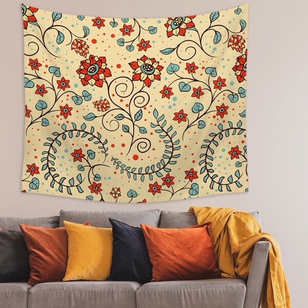 

Floral Pattern Tapestry, Multicolor