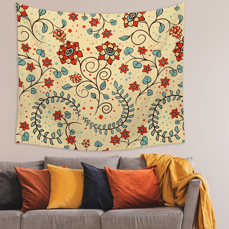 

Floral Pattern Tapestry, Multicolor