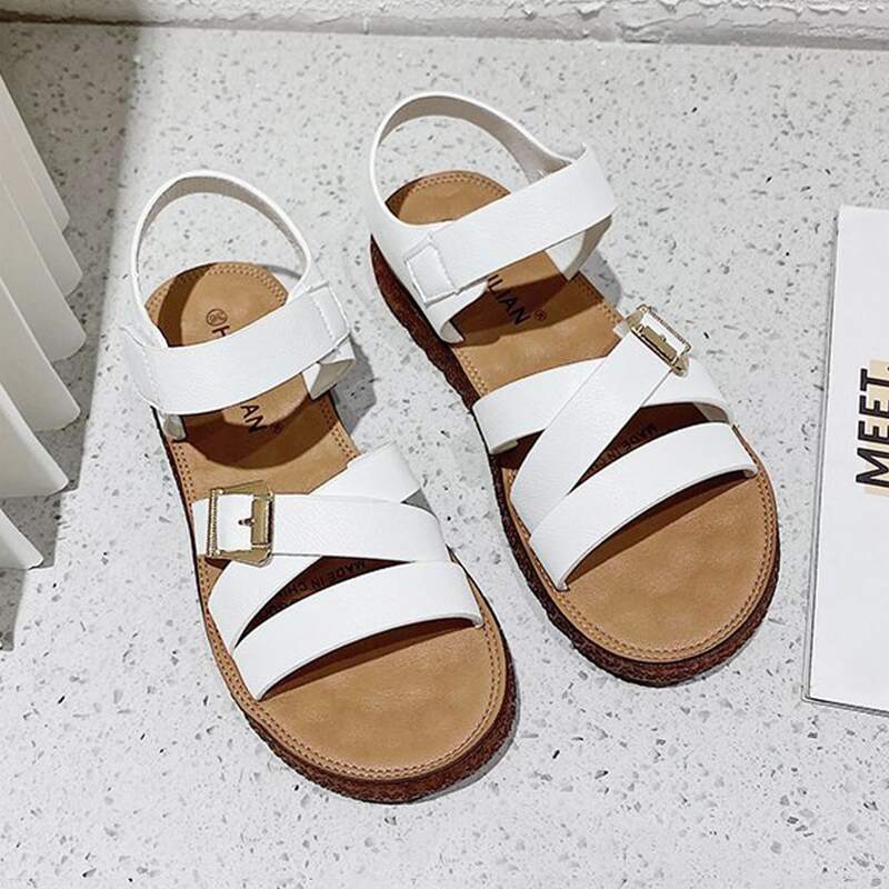 

Buckle Strap Sandals, White