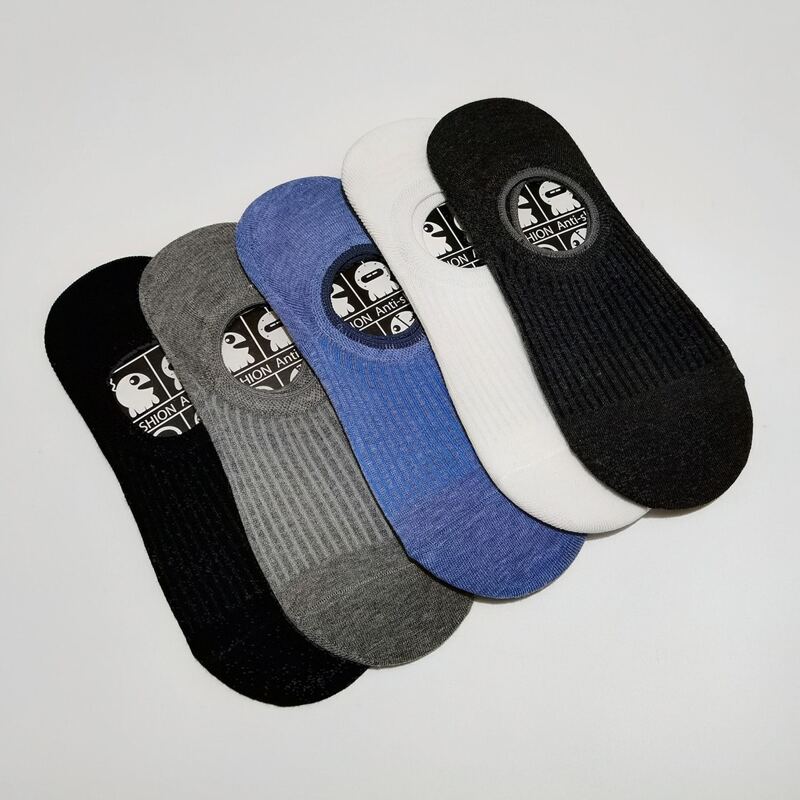 

5pairs Guys Simple Socks, Blue