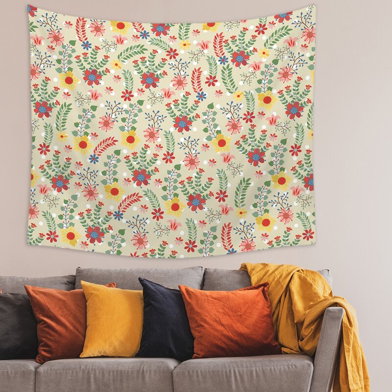 

Floral Pattern Tapestry, Multicolor