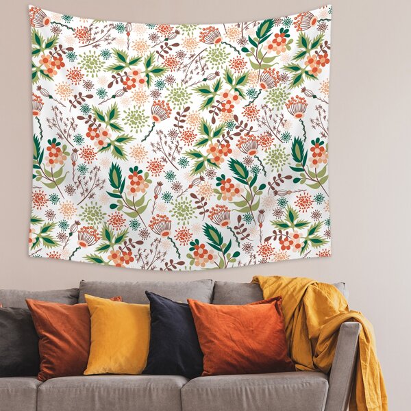 

Floral Pattern Tapestry, Multicolor