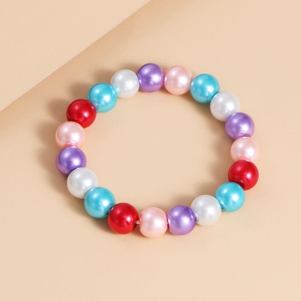 

Toddler Girls Colorful Beaded Bracelet, Multicolor