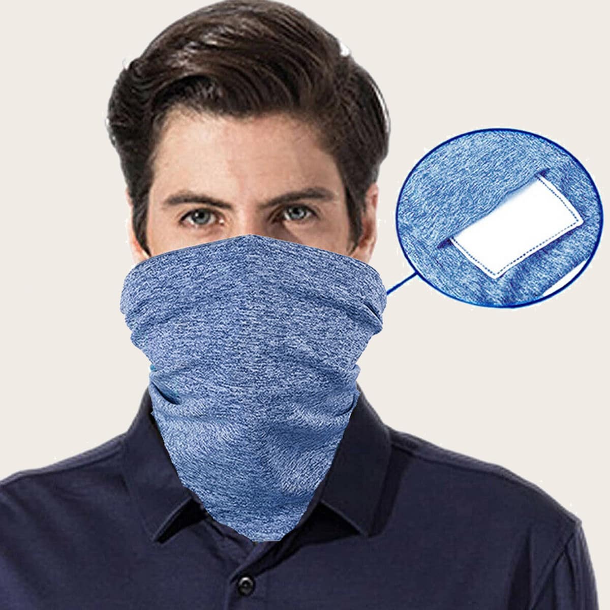 

Guys Simple Sun Protection For The Face With 5 Filters, Blue