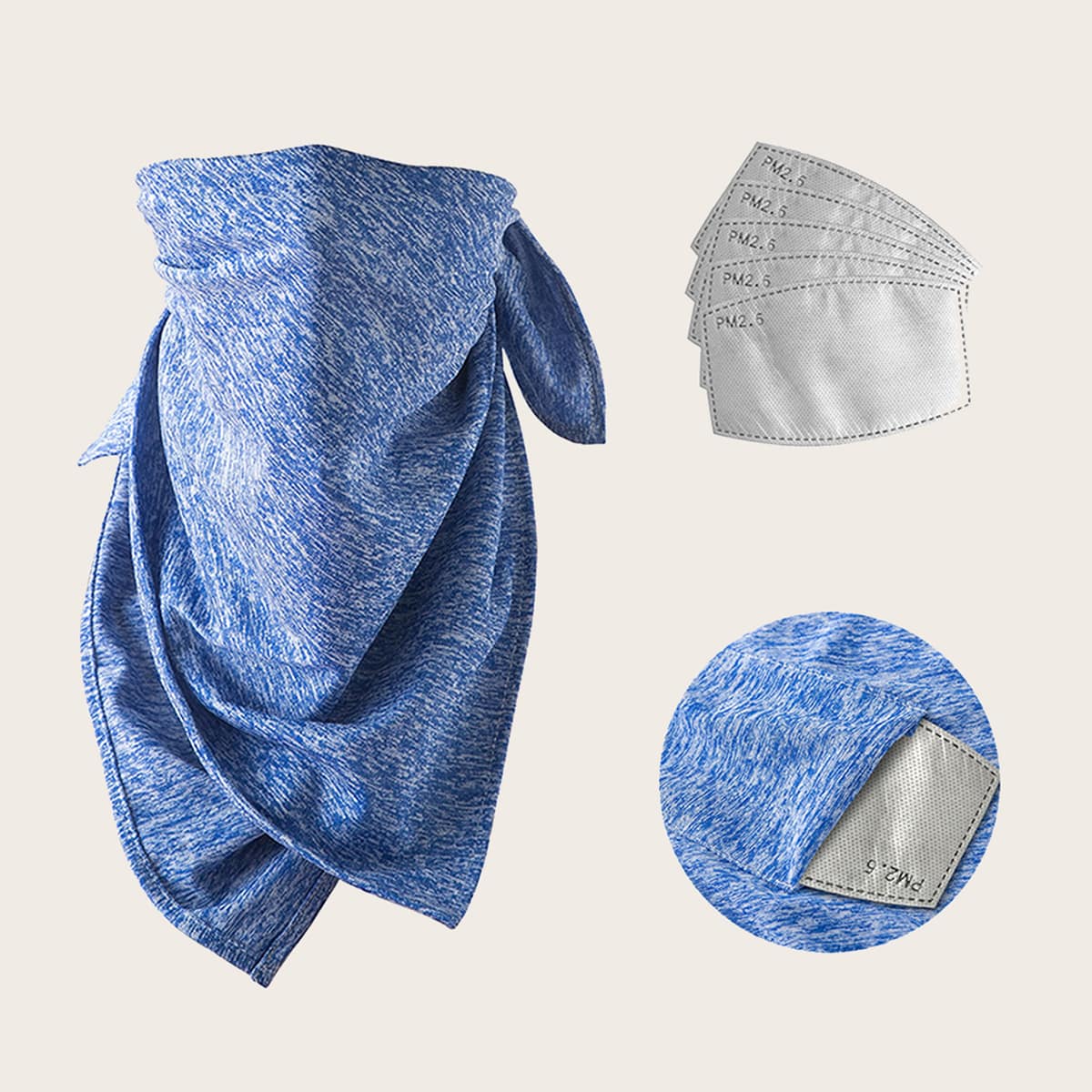 

Guys Simple Sun Protection For The Face With 5 Filters, Blue