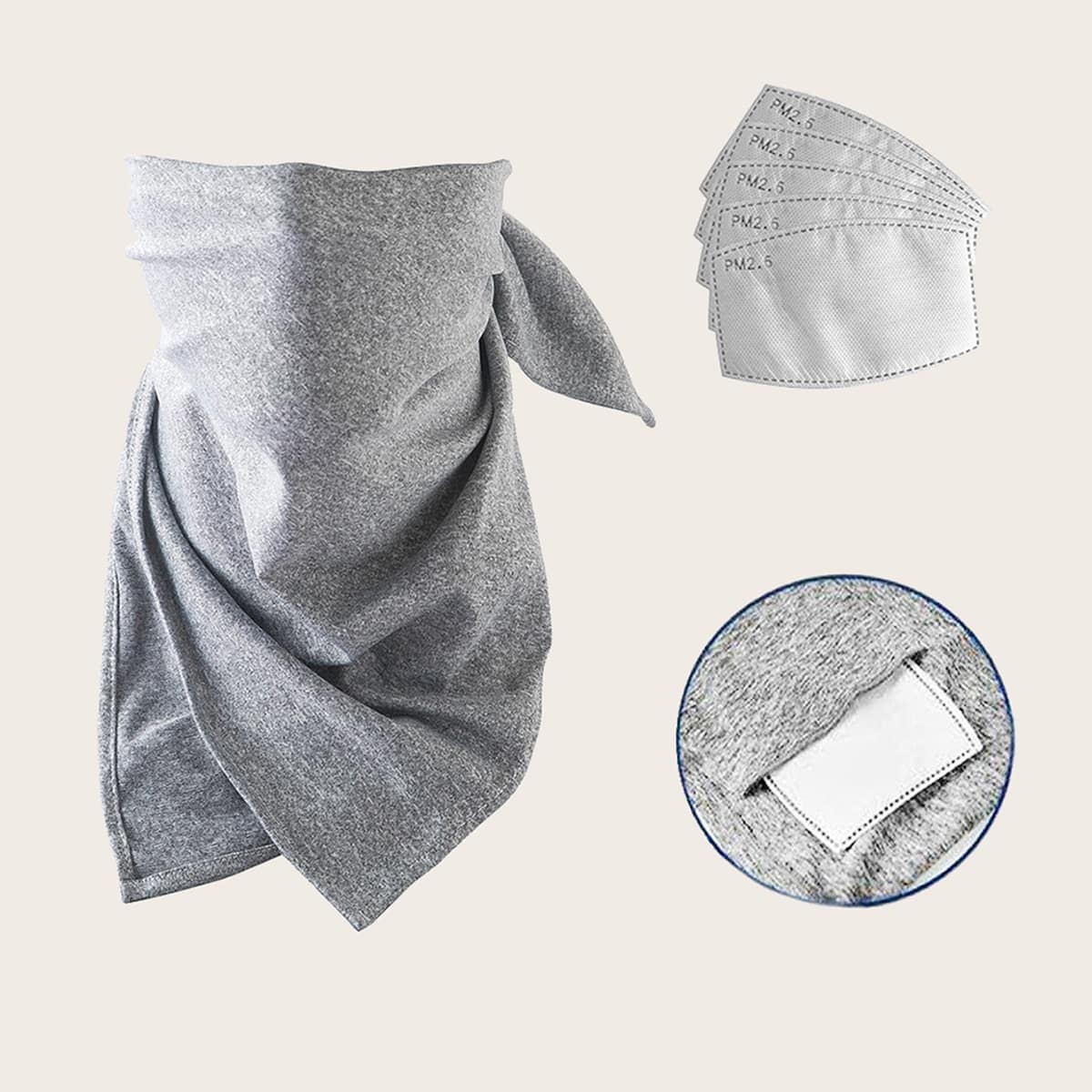 

Guys Simple Sun Protection For The Face With 5 Filters, Grey