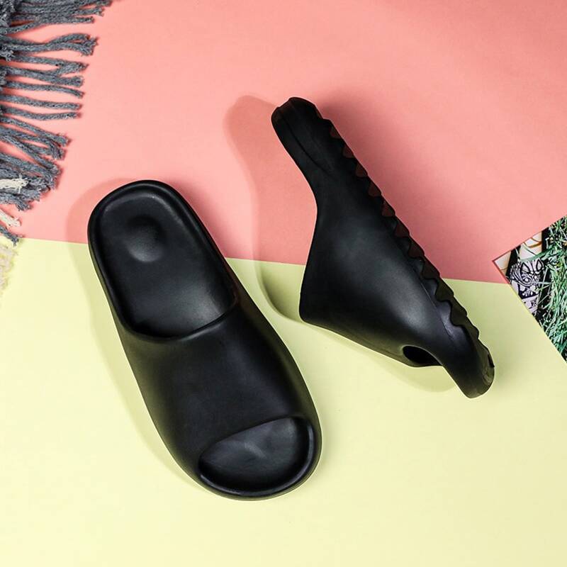 

Open Toe Non-slip Slippers, Black