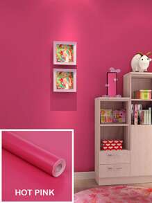 Solid Wall Paper - Watermelon Pink - View 3