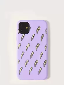 Funda compatible con iphone patrón ralámpago - Morado - Ver 1