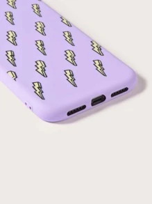 Funda compatible con iphone patrón ralámpago - Morado - Ver 3