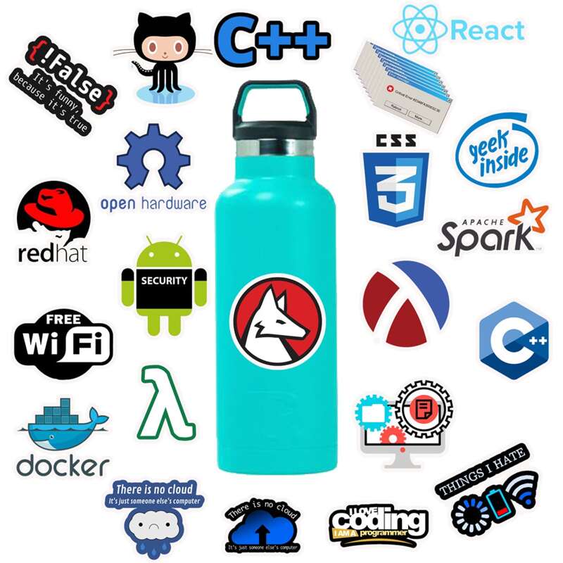 

50pcs Slogan Graphic Sticker, Multicolor