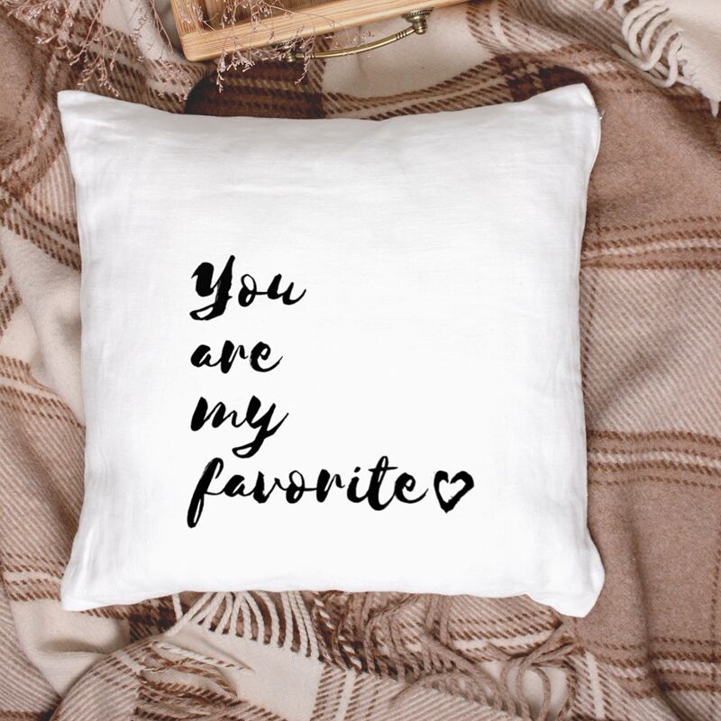 

Slogan Graphic Cushion Cover Without Filler, White