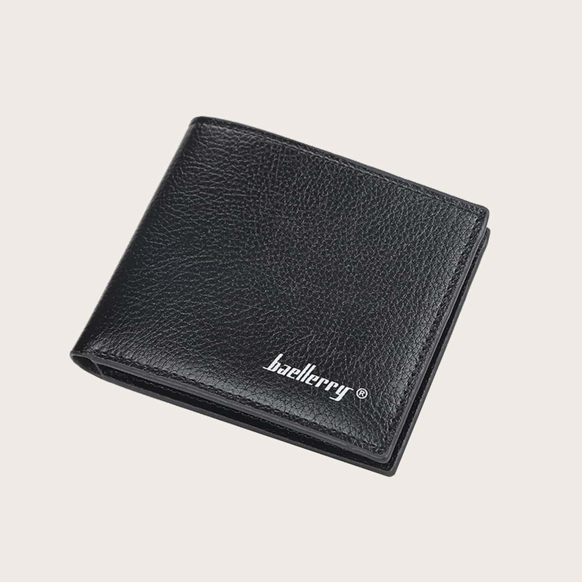 

Guys Letter Graphic Fold Over Purse, Black