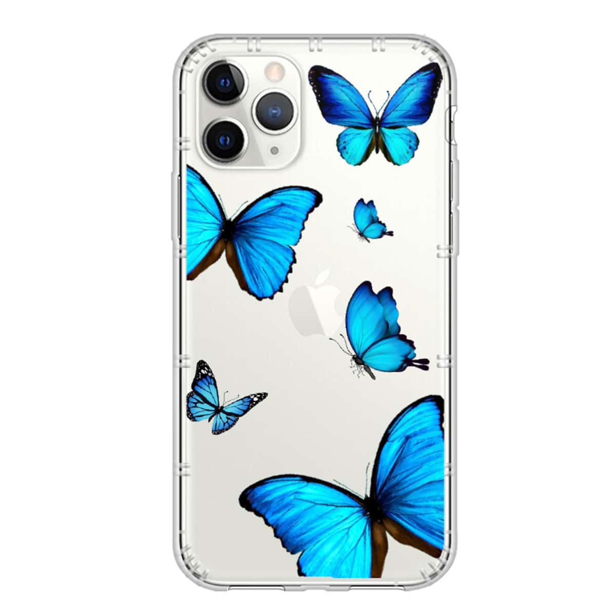 

1pc Butterfly Print Clear iPhone Case