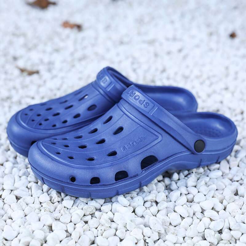 

Guys Hollow Out Sandals, Blue