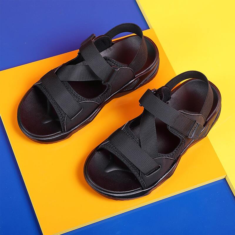 

Guys Open Toe Slingback Sandals, Black