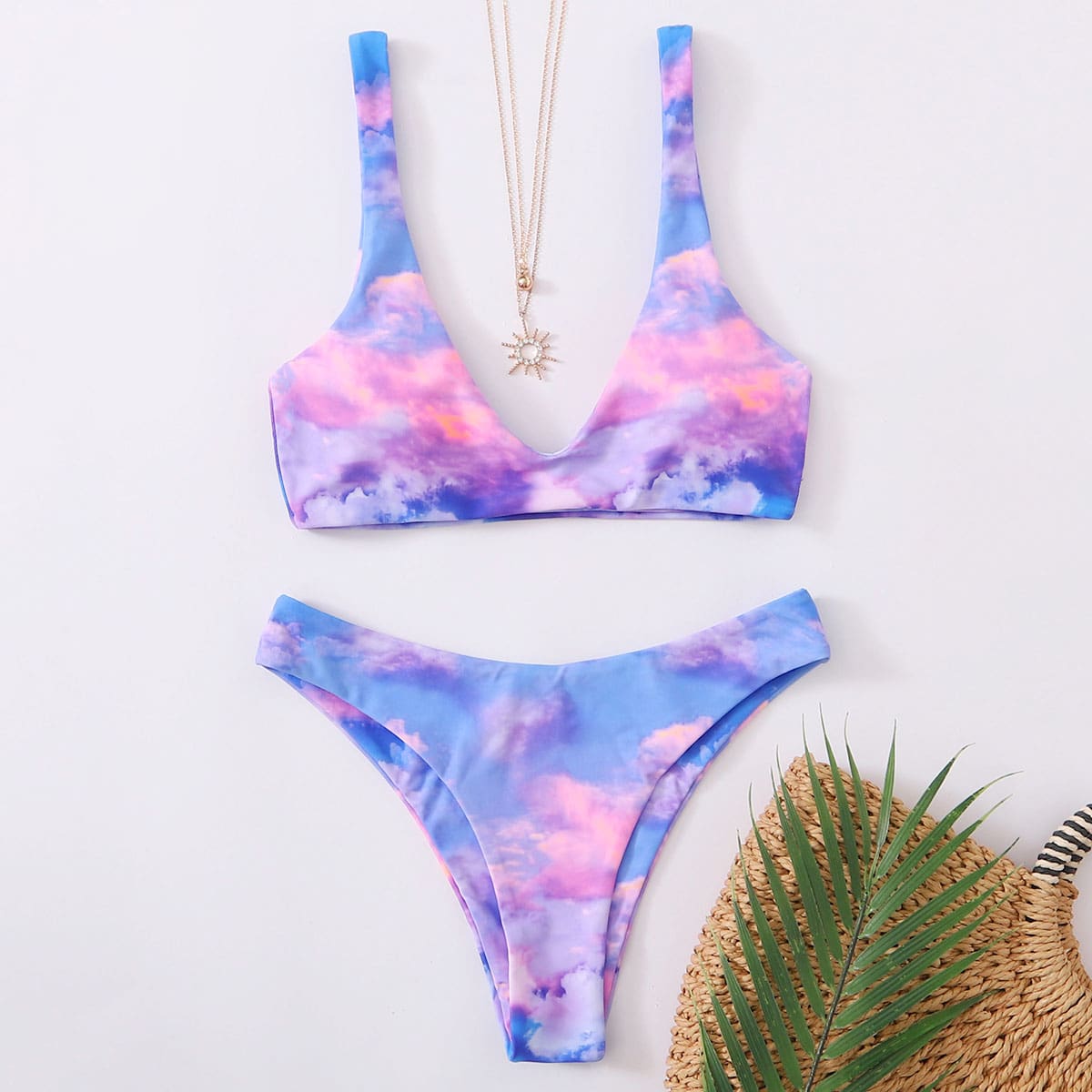 

Tie Dye Bikini Swimsuit, Multicolor