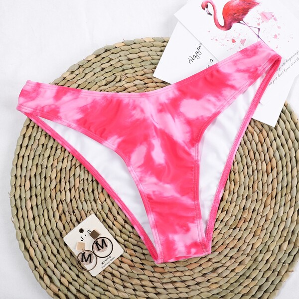 

Tie Dye Bikini Panty, Hot pink