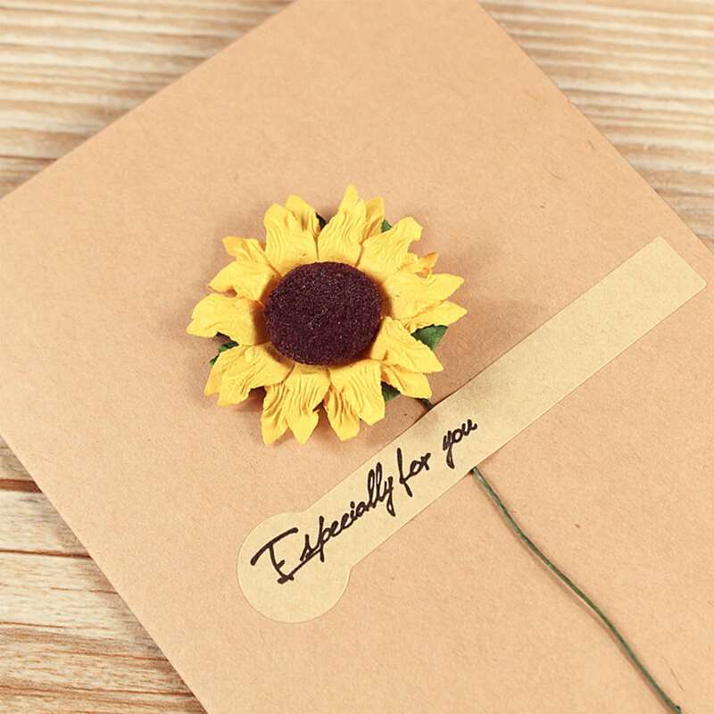 

1set Random Writing Paper & Envelope & Artificial Flower, Multicolor