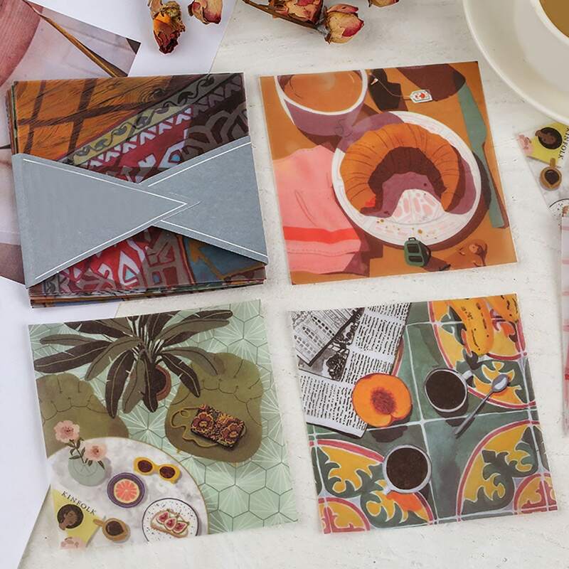 

30sheets Mixed Pattern Memo Paper, Multicolor