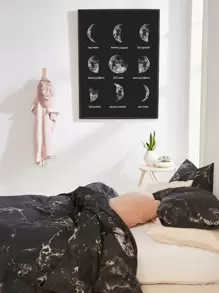 Moon Wall Art Print Without Frame - Multicolor - View 1