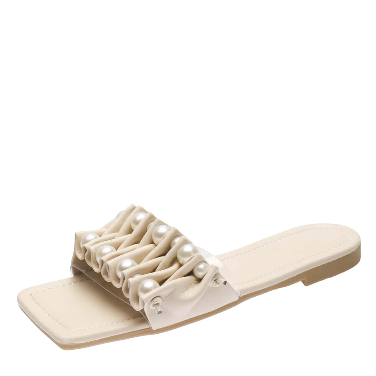 

Faux Pearl Decor Sliders, Beige