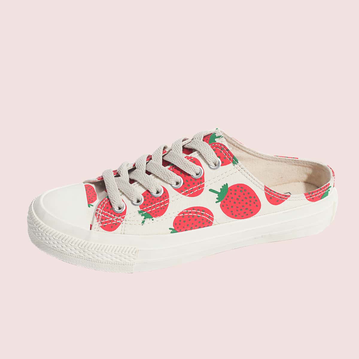 

Strawberry Print Canvas Shoes