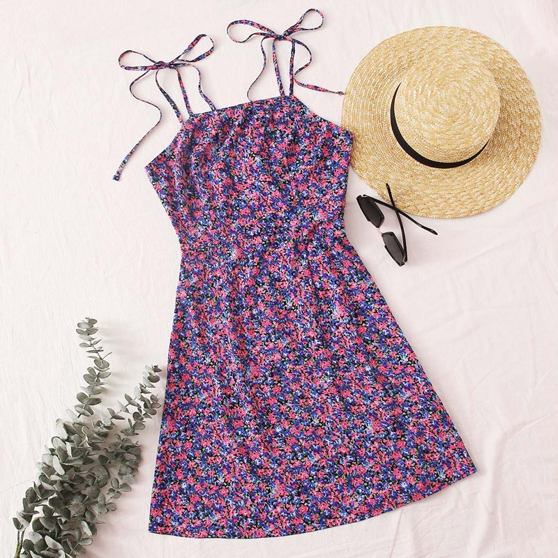 

Allover Floral Cami Dress, Multicolor