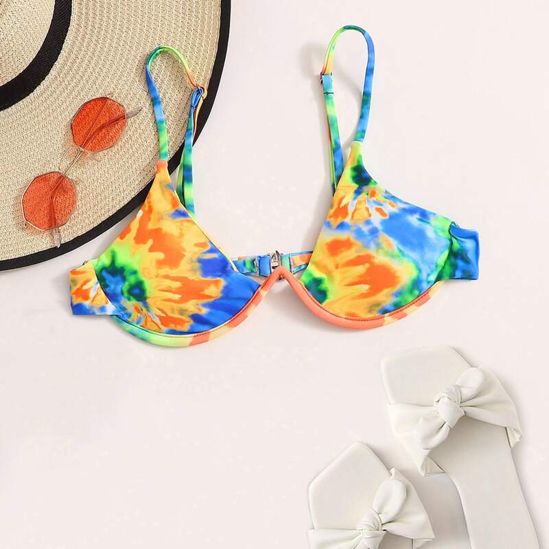 

Tie Dye Underwire Bikini Top, Multicolor