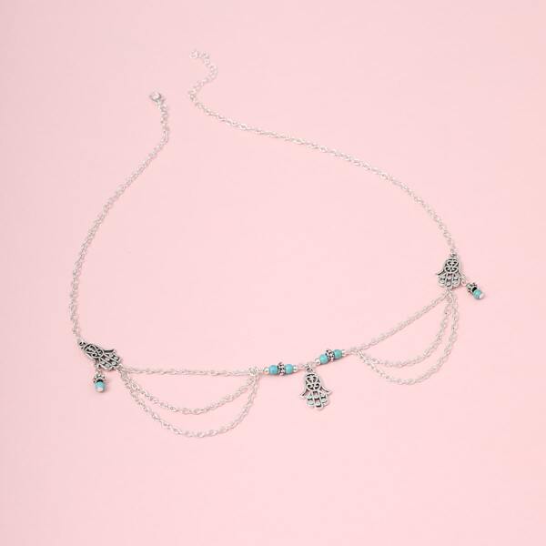 

Bead Detail Hair Accessory, Silver