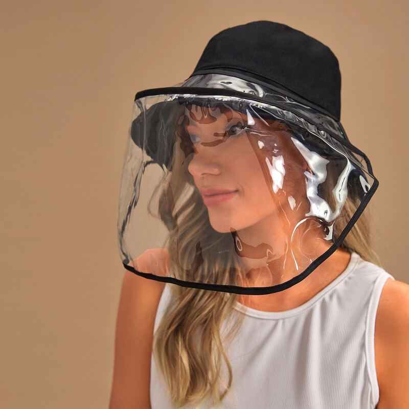 

Removable Daisy Embroidery Bucket Hat, Black