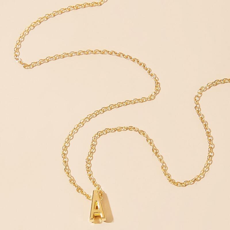 

Letter Chain Necklace, Gold