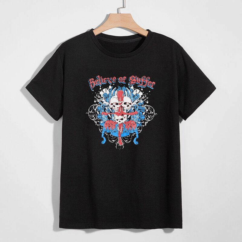 

Guys Skull Graphic Tee, Black