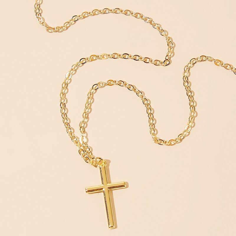

Cross Chain Necklace, Gold