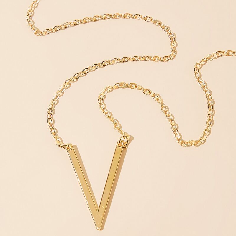 

Letter Chain Necklace, Gold