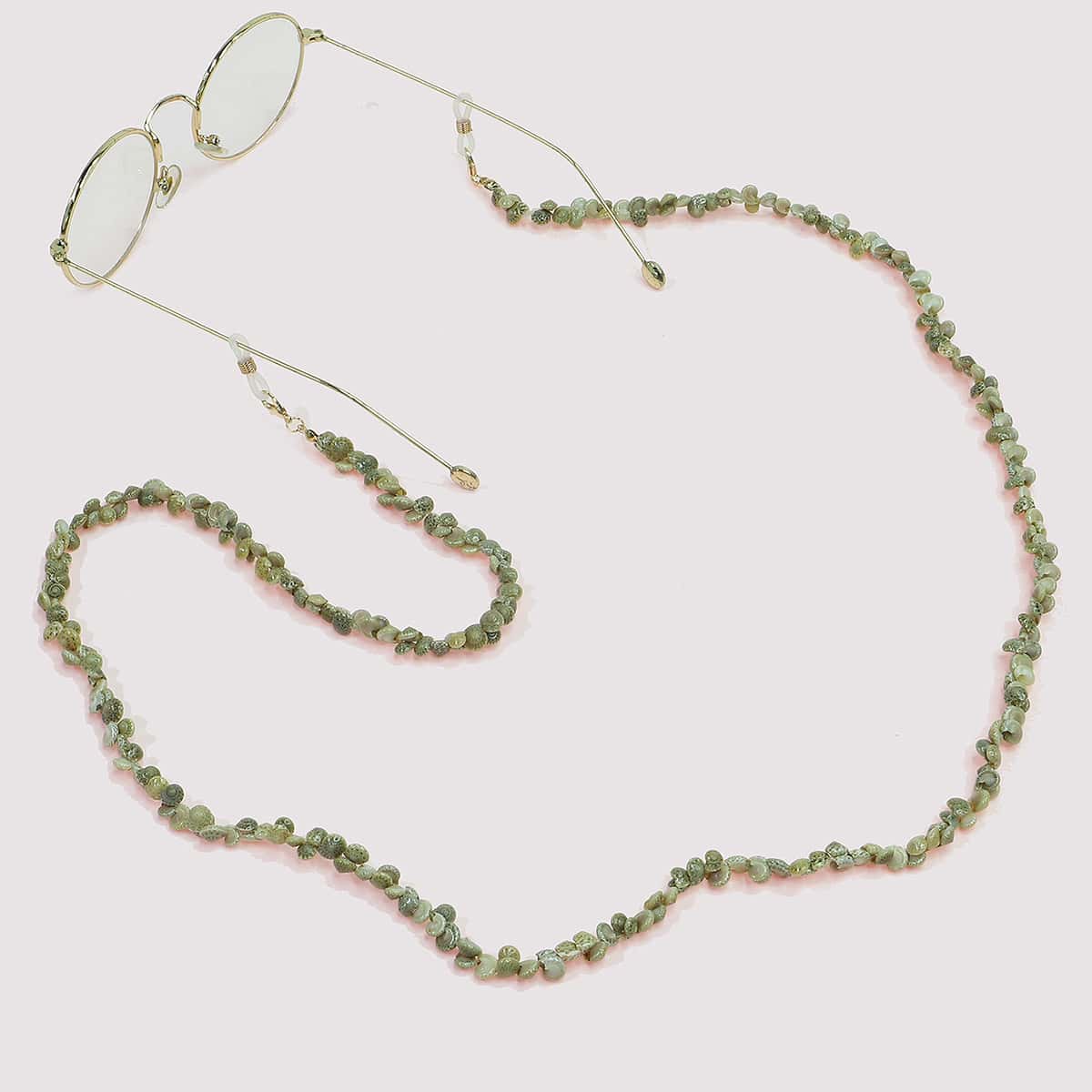 

Stone Beaded Glasses Chain, Khaki